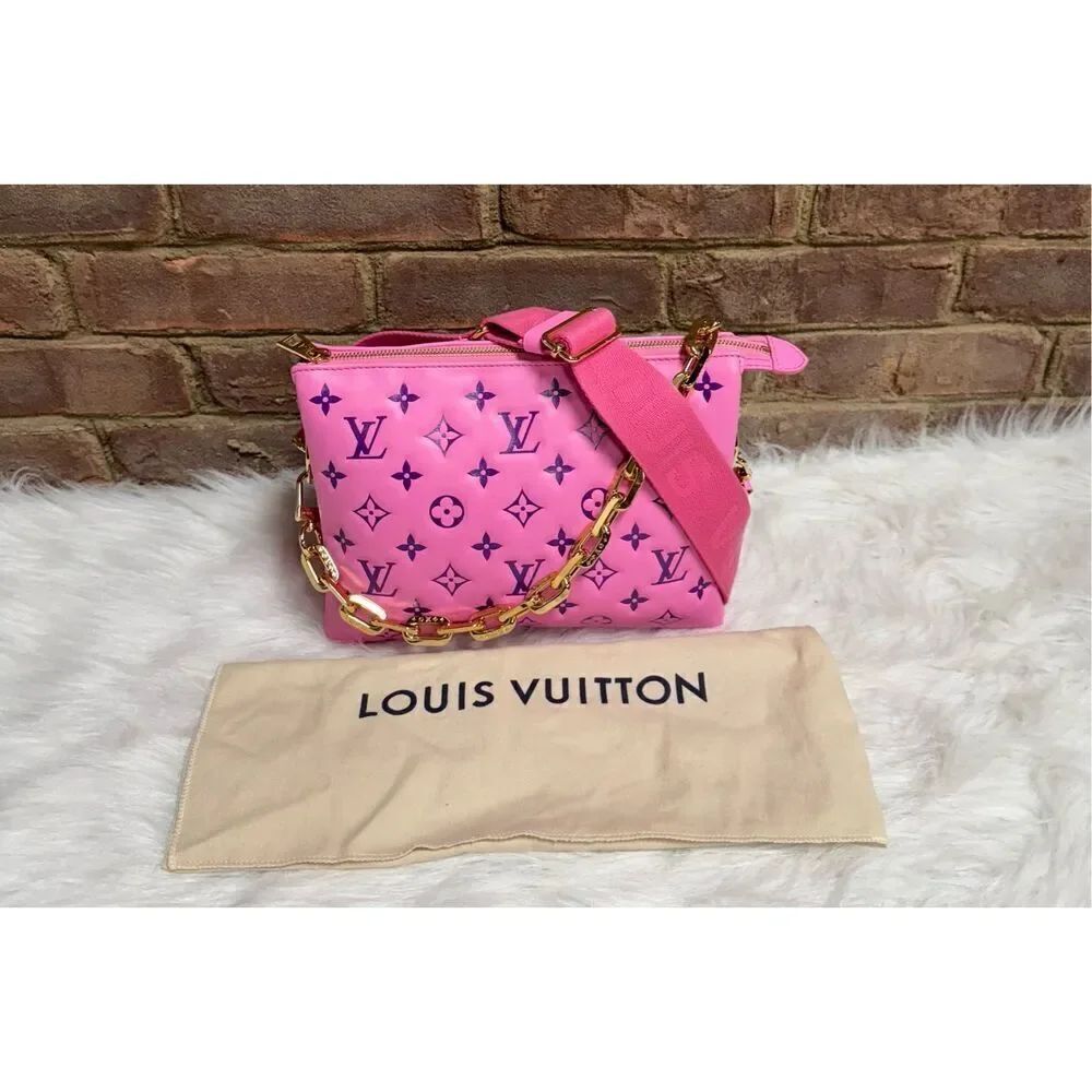 Louis Vuitton Authentic Pink Coussin PM Bag